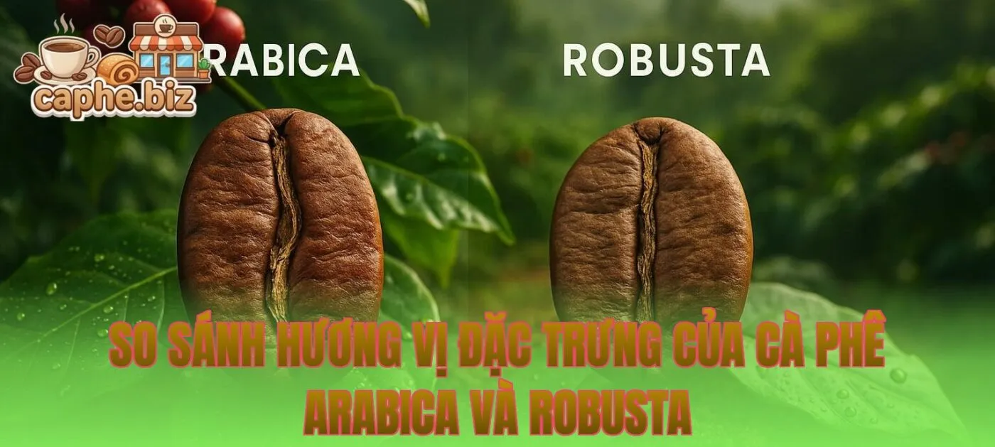 So sánh hương vị đặc trưng của cà phê Arabica và Robusta