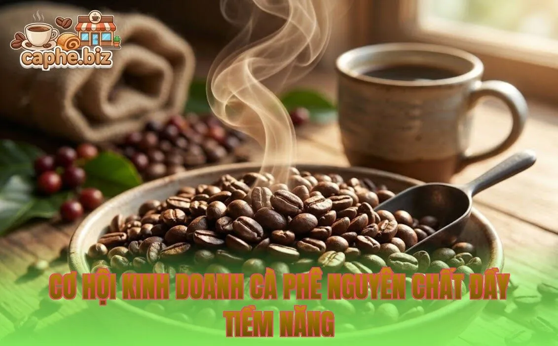 Cơ hội kinh doanh cà phê nguyên chất đầy tiềm năng