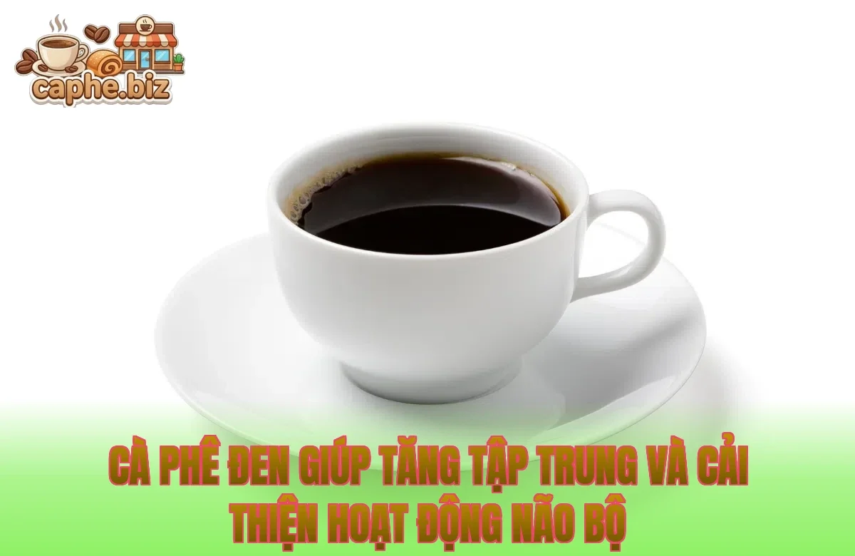 Cà phê đen giúp tăng tập trung và cải thiện hoạt động não bộ