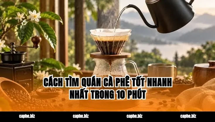 Cách Tìm Quán Cà Phê Tốt Nhanh Nhất Trong 10 Phút
