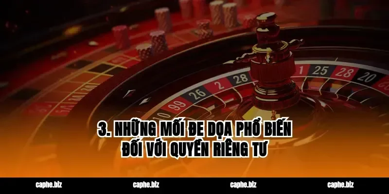 3. Những mối đe dọa phổ biến đối với quyền riêng tư
