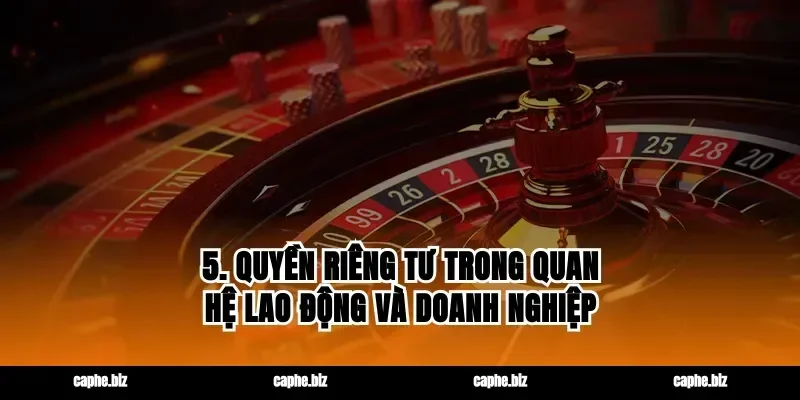 5. Quyền riêng tư trong quan hệ lao động và doanh nghiệp